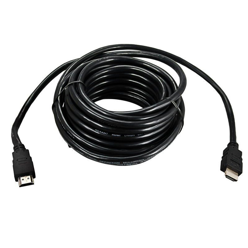 Кабель HDMI - HDMI с фильтрами, 10м., GOLD) REXANT 17-6208