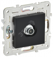 SKANDY Розетка TV оконечная SK-A12Bl черный IEK SK-A10-O-K02