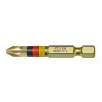Бита магнитная PZ2x50 мм 1/4'' E6.3 Extra-hard повышенной твердости, с флагом WITTE 271712000