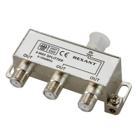 Делитель ТВ х 3 под F разъём 5-1000 МГц REXANT etm05-6002