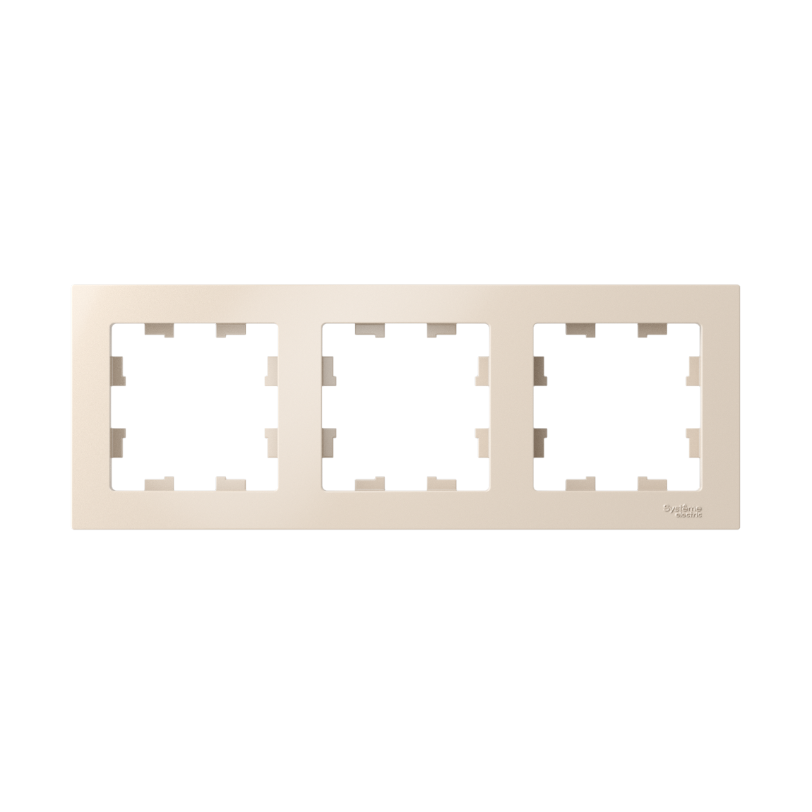 Рамка трехпостовая ATLASDESIGN универсальная бежевый Systeme Electric ATN000203