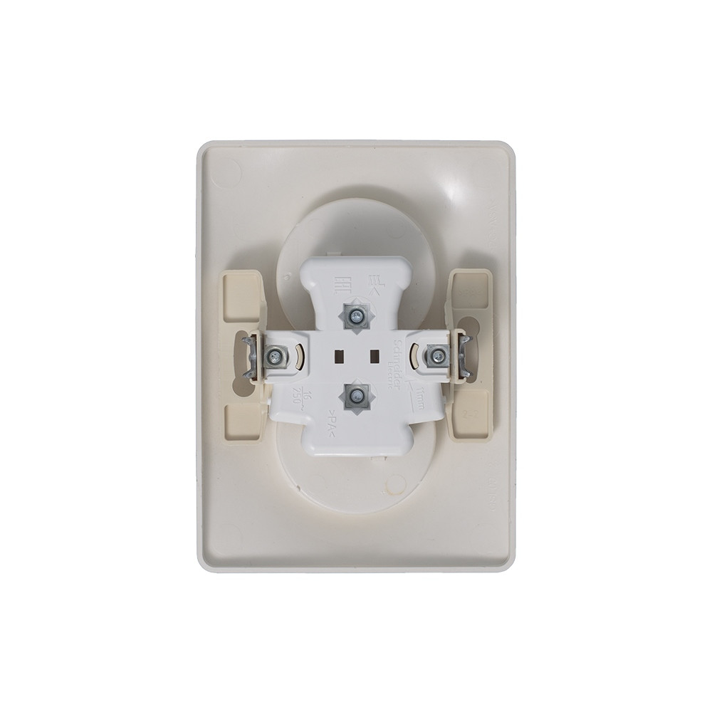 GLOSSA розетка двойная без заземления в сборе платина Systeme Electric GSL001220