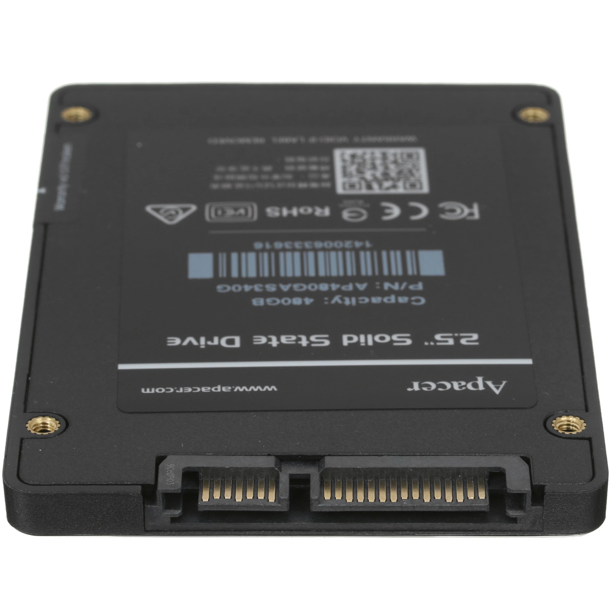 Накопитель SSD 2.5'' 480 ГБ AS340 PANTHER, SATA   III, 3D NA ND TLC, 550/450 Мб/с Apacer AP480GAS340G-1 59759