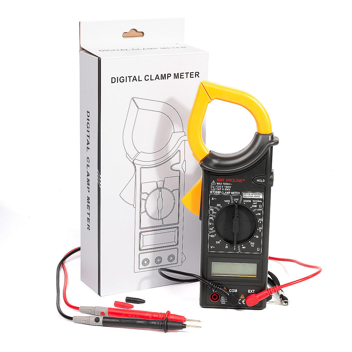 Токовые клещи цифровые KT 266F серия PROLINE КВТ 79133