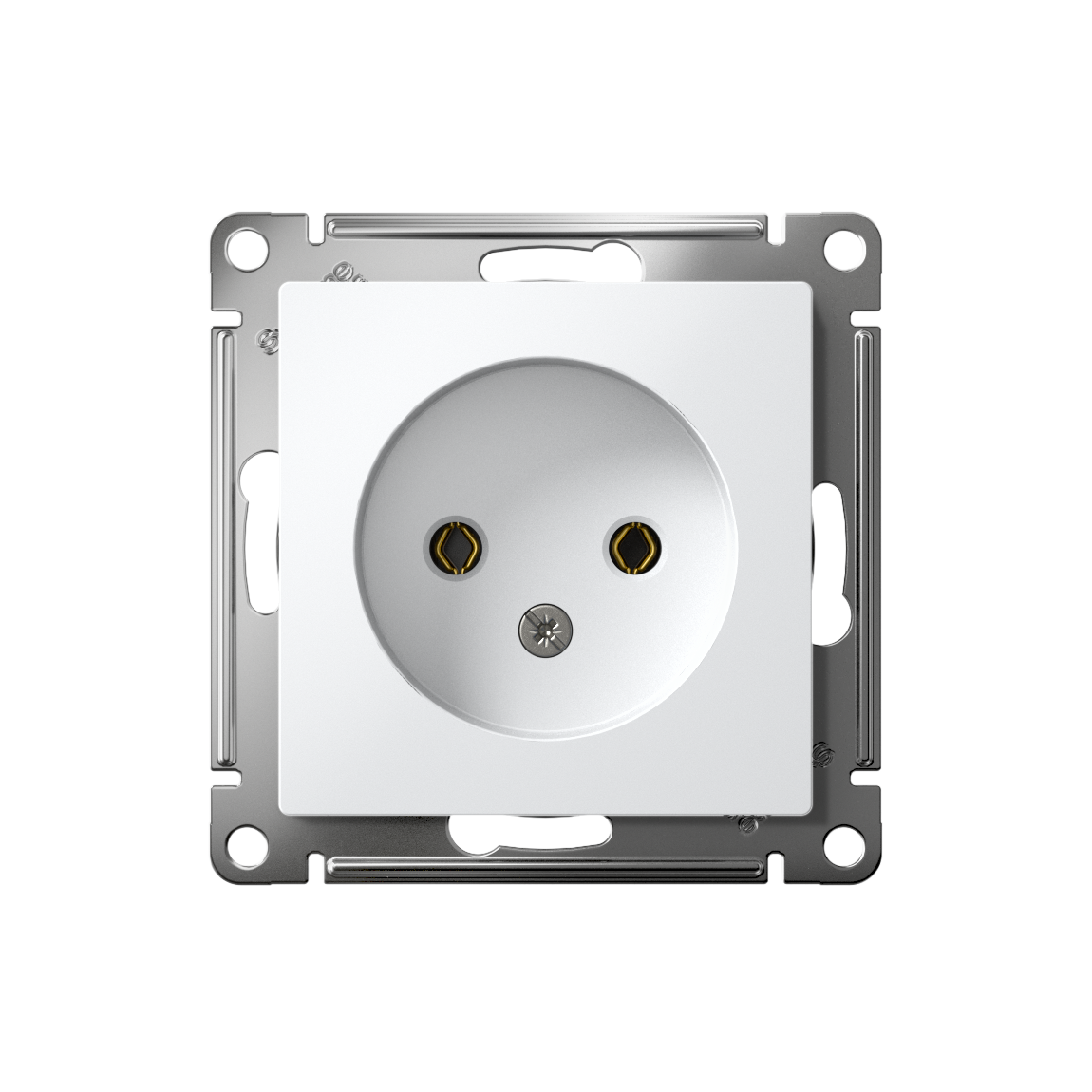 Розетка ATLASDESIGN без заземления 16А механизм белый Systeme Electric ATN000141