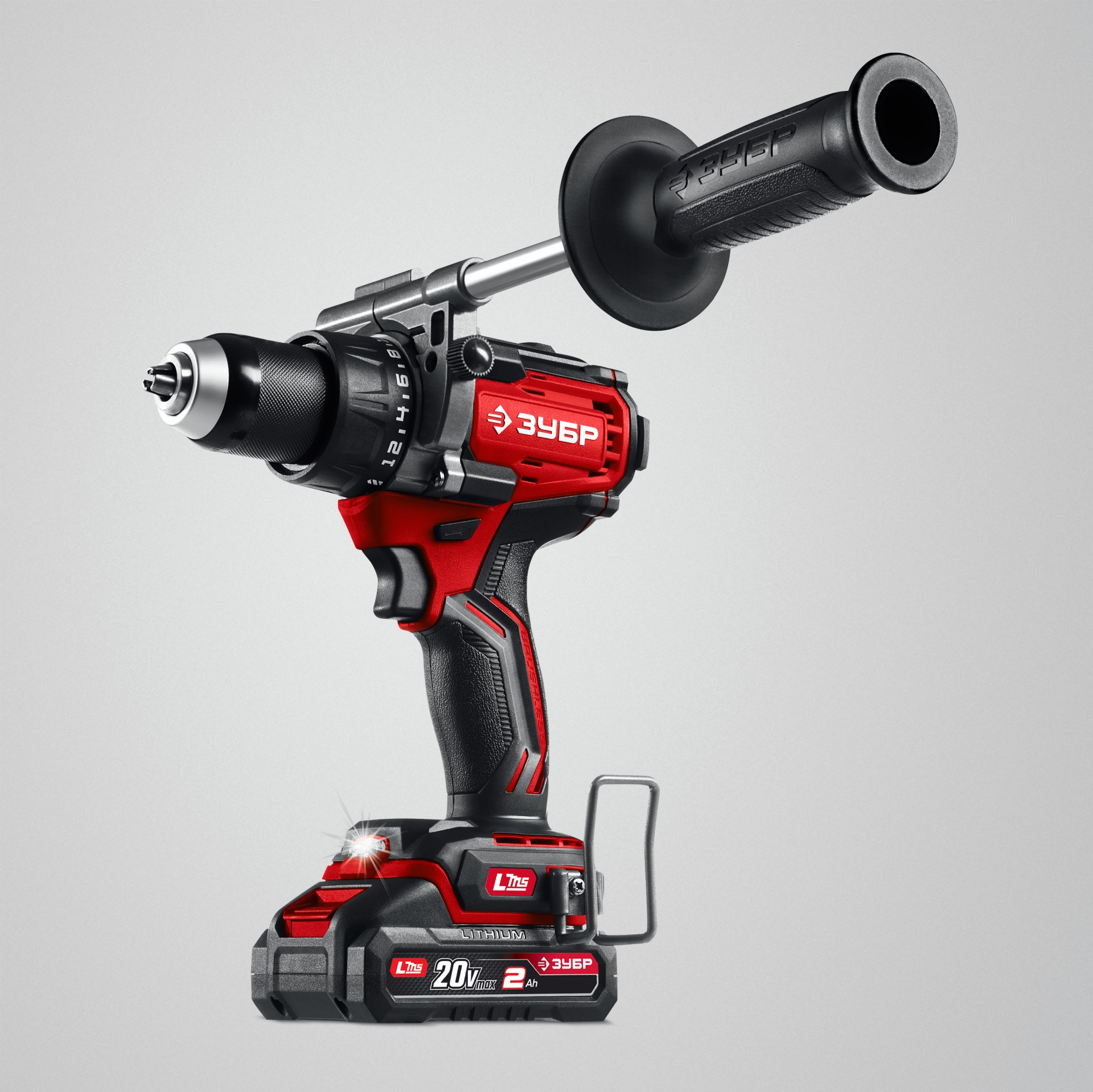 Дрель-шуруповерт, бесщеточная 20 В, 165 Н·м, 2 АКБ LMS 2 А·ч, сумка ЗУБР ДБ-165-22