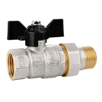 Кран шаровой латунный Ду32 Ру25 47.32.В-ГШ.Б бабочка LD Pride LD Pride 47.32.В-ГШ.Б LD 47.141.1.32.M02