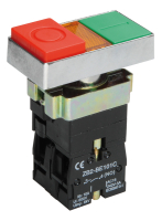 Кнопка управления двойная LAY5-BW8465 I-O с подсветкой 240В IEK BBD40-BW-K51