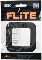 FLITE ARTISTIC Рамка 1-местная РУ-1-А-ФлЧ черный IEK FI-M12-31-20-K02