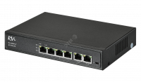 Коммутатор неуправляемый 6 портов RJ45 10 100 Мб/с PoE 65Вт RVI RVi-1NS04F-2T С0000038073