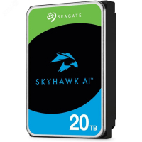 Жесткий диск 3.5'' 20 TБ SkyHawk, SATAIII, 7200 об/мин, 512МБ Seagate ST20000VE003 229417