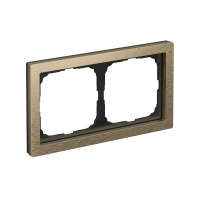 ARTGALLERY PURE 2-постовая РАМКА, МЕТАЛЛ ЛАТУНЬ Systeme Electric GAL312202