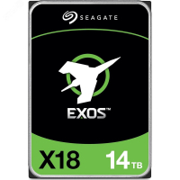 Жесткий диск 3.5'' 14 TБ Exos X18, SATAIII, 7200 об/мин, 256 МБ Seagate ST14000NM000J 191211