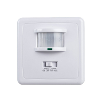 Датчик движения ИК встраиваемый 500w 140 гр. 12м IP20 белый FERON SEN1A 22016