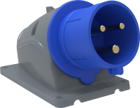 Вилка стационарная ССИ-523 MAGNUM 32А 2Р+РЕ 220В IP44 IEK PSN51-032-3