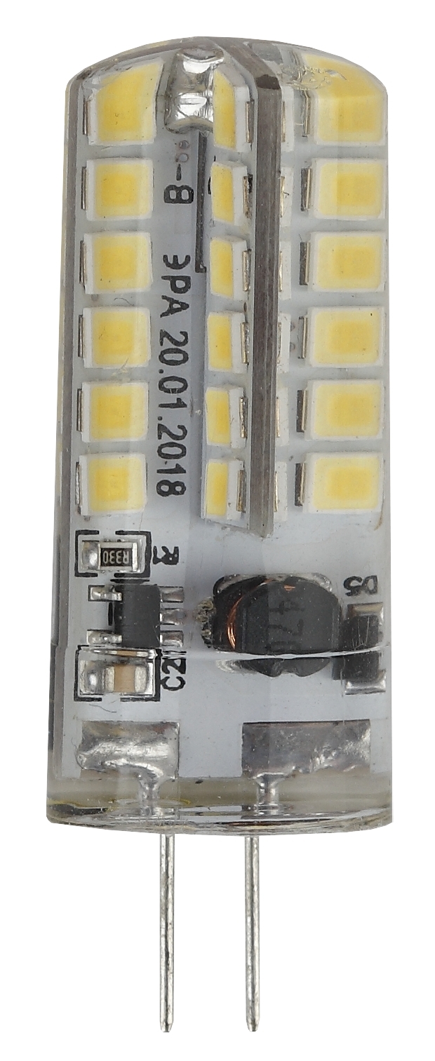 Лампа светодиодная LED 3.5Вт JC 4000К G4 нейтральный капсула 12V ЭРА Б0033196