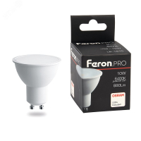 Лампа светодиодная LED 10вт 230в GU10 дневной .PRO FERON LB-1610 38163