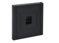 FORTE&PIANO Розетка компьютерная RJ45 кат.5E FP132 черный IEK FP-K10-1-K02