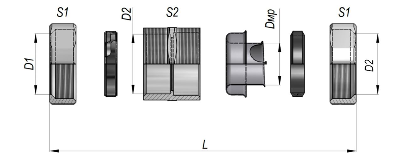Адаптер труба-рукав АТР-20 У2 IP43 ЗЭТАРУС zeta41402