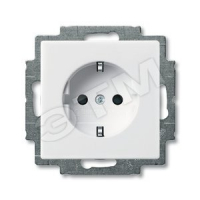 BASIC 55 Розетка с заземлением в рамку белая ABB 20 EUC-94-507 2CKA002011A3855