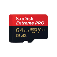 Карта памяти 64GB MicroSD Extreme Pro UHS I, V30, U3, A2, SDXC, 200 МБ/с, Class 10 SanDisk SDSQXCU-064G-GN6MA 117171