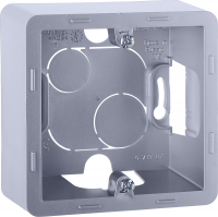 Коробка накладного монтажа 1 пост INSPIRIA алюминий Legrand 673982