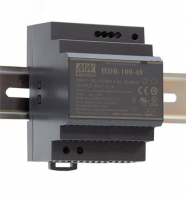Блок питания AC-DC, 100.8Вт, вход 85...264 В AC 47...63Гц, 120...370В DC, выход 24В, 4.2А, рег. выхода 21.6...29В, изоляция 3000В AC, в кожухе на DIN-рейку, 70х90х54.5мм, -30...+70 град Mean Well HDR-100-24N Т02697847