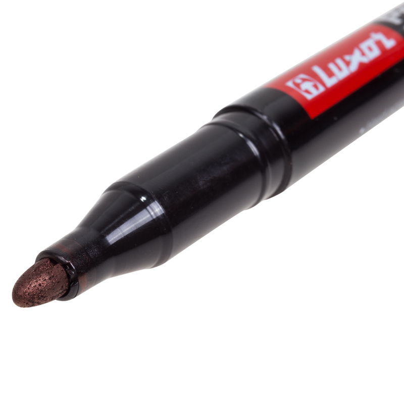 Маркер перманентный Luxor «100» 1-2 мм, черный, пулевидный, REXANT 08-9001