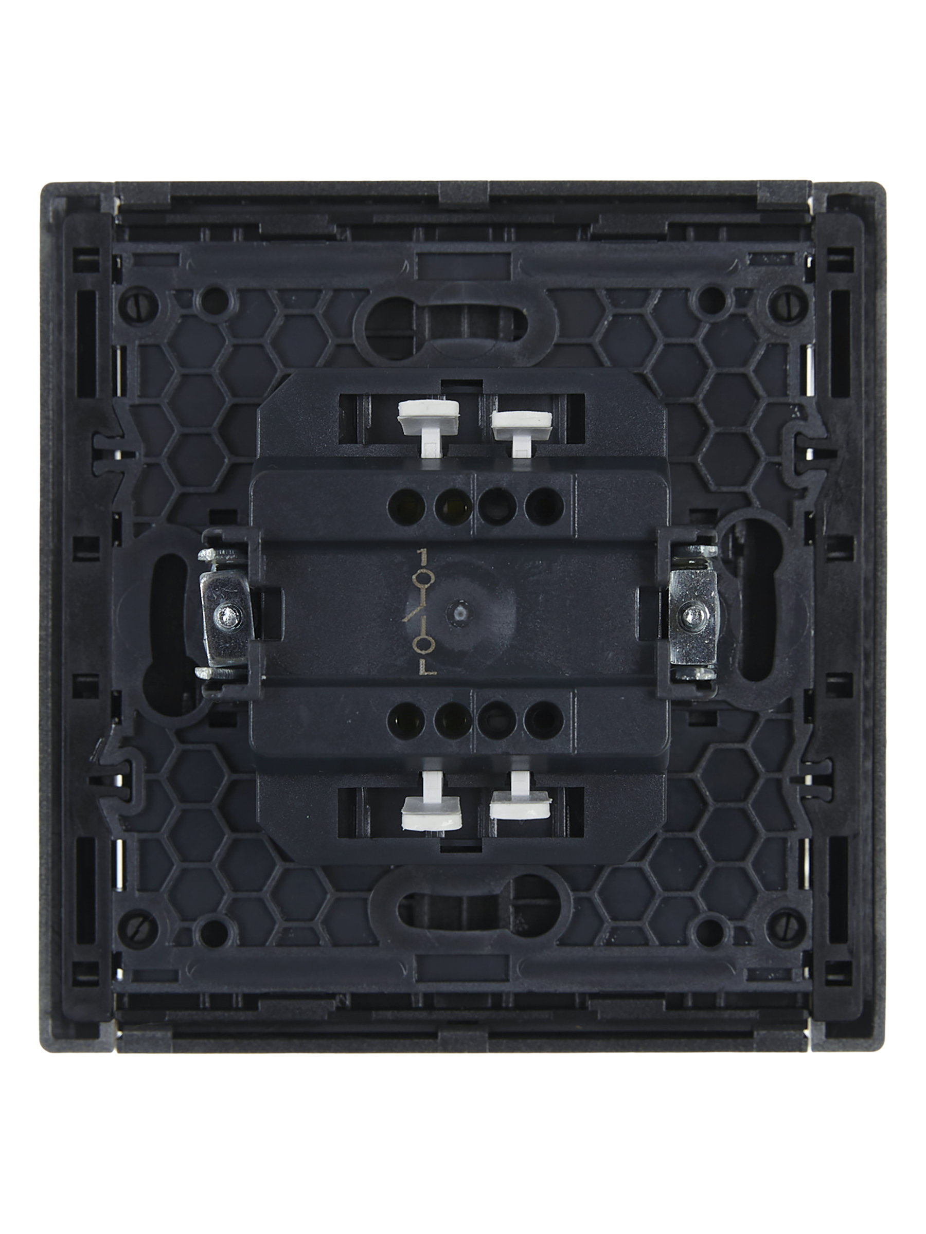 FORTE&PIANO Выключатель 1-клавишный 10А FP501 сталь IEK FP-V10-0-10-1-K46