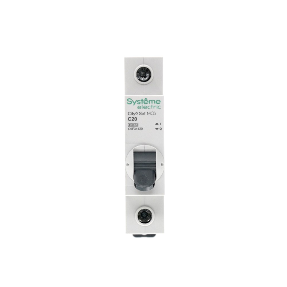 Выключатель автоматический однополюсный 20А С 4.5kA 230В City9 Set Systeme Electric C9F34120