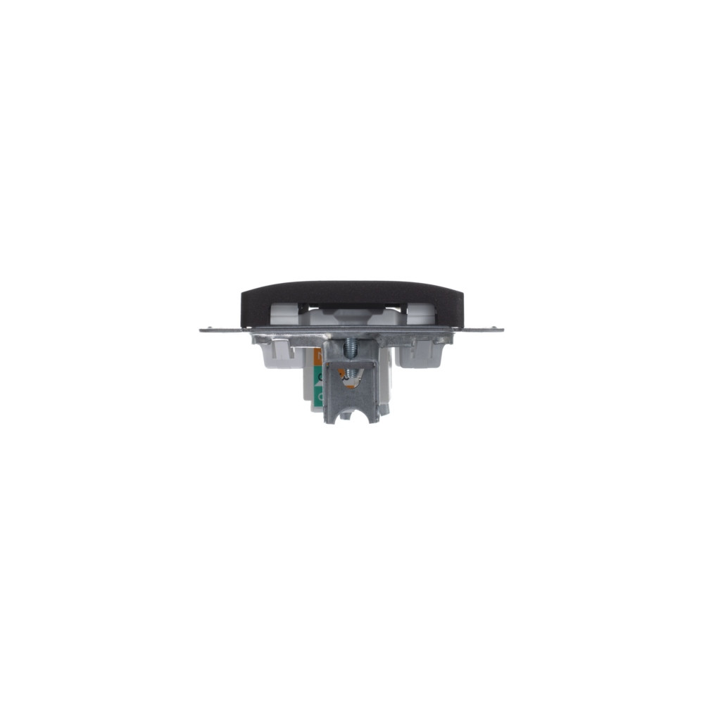 GLOSSA Розетка компьютерная RJ45 категория 5E шоколад в рамку Systeme Electric GSL000881K