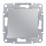 Выключатель одноклавишный, в рамку, алюминий Schneider Electric SDN0100160