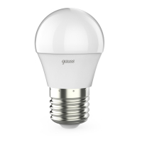 Лампа светодиодная LED 7 Вт 550 лм 4100К шар P45 нейтральный E27 AC 220В шаговое диммирование выключателем Black Gauss GAUSS 105102207-S