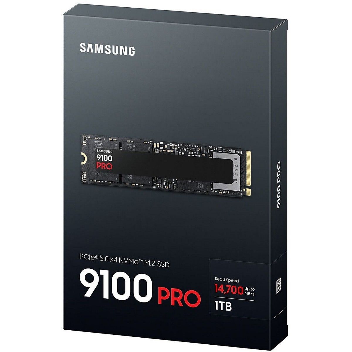 Накопитель SSD M.2 2280 1ТБ  9100 PRO Black, PCIe 5.0 x4, NVMe, 3D NAND, 14700/13300 Мб/с Samsung MZ-VAP1T0BW 198394