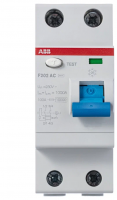 Выключатель дифференциального тока (УЗО) 2п 63А 100мА F202 АС ABB 2CSF202001R2630