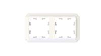 ATLASDESIGN ANTIQUE 2-постовая рамка, универсальная, ЖЕМЧУГ Systeme Electric ATN100402