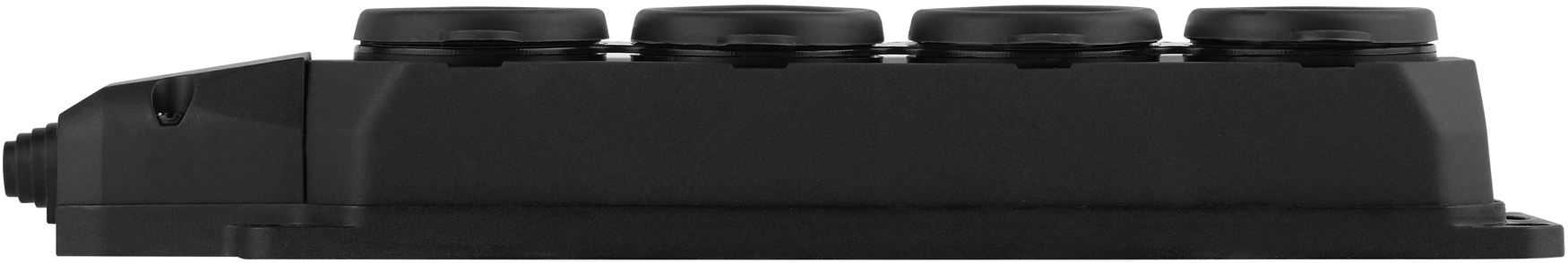 Колодка каучуковая с/з 4гн 16A IP44 черная        K-4e-B-IP44 ЭРА Б0044546