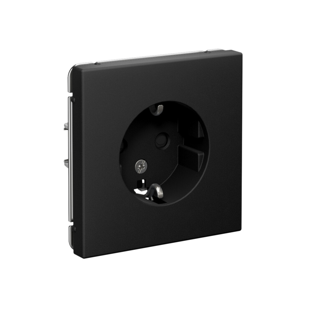 ARTGALLERY розетка с заземлением со шторками, 16А, механизм, карбон Systeme Electric GAL001045