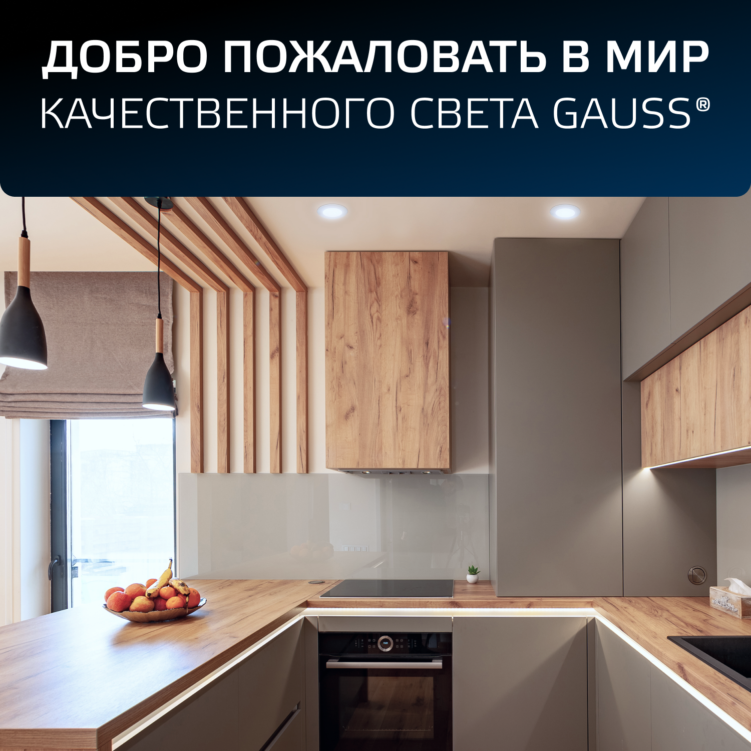 Светильник светодиодный ДВО 5 Вт 430 лм 4000К AC 220В IP20 круг D95х26мм монт d75мм Пластик Elementary Gauss GAUSS 9100420205