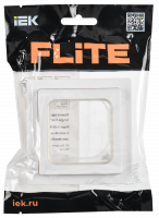 FLITE Рамка 1-местная IP55 Рпро-1-55-ФлБ белый IEK FI-M10-32-55-K01