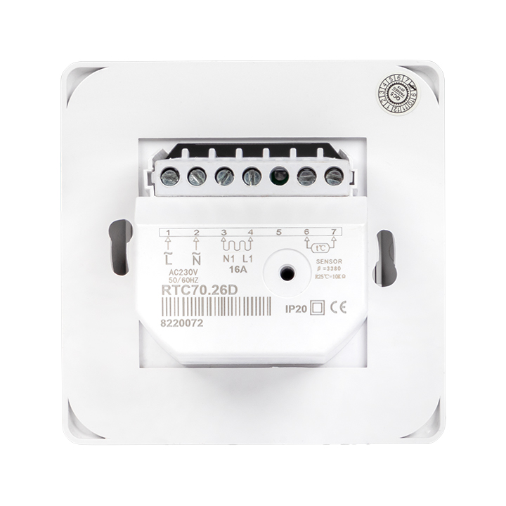 Термостат для теплых полов механический 16 A 230В Basic EKF mtt-2