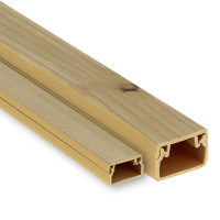 Канал кабельный 20х10 (свет. дерево) -Plast EKF kk-20-10w