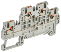 Колодка клеммная CP-ML 2 ур. 1,5мм2 серая IEK YCT23-00-2-K03-001