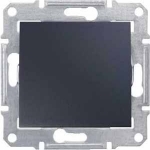 Sedna Переключатель одноклавишный в рамку графит схема 6 Schneider Electric SDN0400170