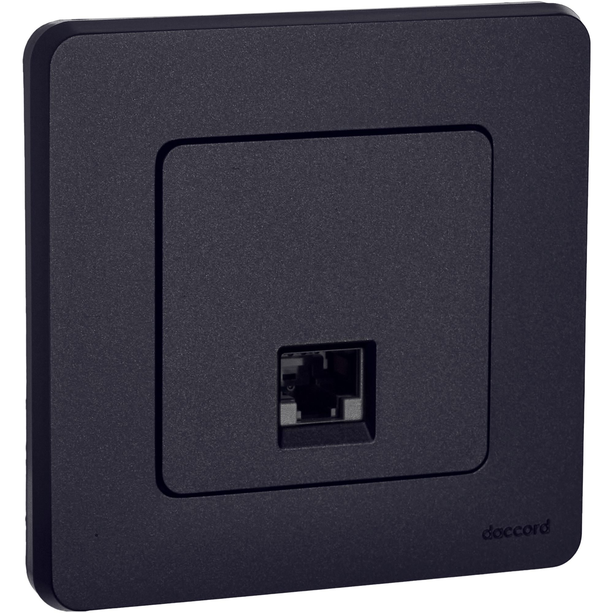 Розетка компьютерная RJ45 категория 5Е UTP антрацит INSPIRIA IEK 673828
