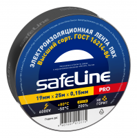 Изолента Safeline 19/25 черный SafeLine 9372