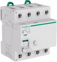 Выключатель дифференциального тока (ВДТ) 25A 4P 30мА Тип-AC 400В Systeme9 Systeme Electric S9R12425