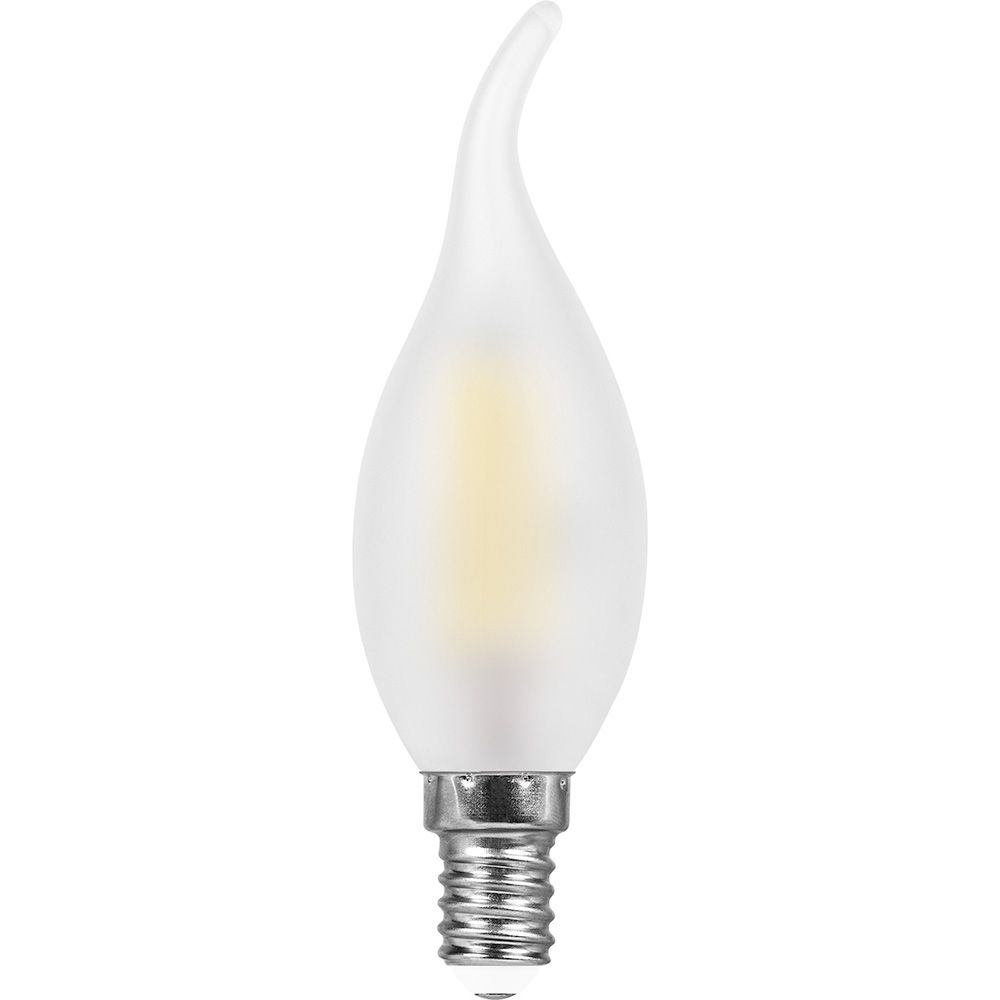 Лампа светодиодная LED 11вт Е14 белый матовая свеча на ветру FILAMENT FERON LB-714 38011