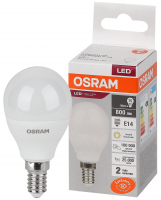 Лампа светодиодная шар LED 10 Вт E14 3000К 800Лм 220 В (замена 75Вт) OSRAM LEDVANCE 4058075579712