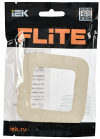 FLITE ARTISTIC Рамка 1-местная РУ-1-А-ФлСл сливочный IEK FI-M12-31-20-K86